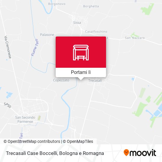 Mappa Trecasali Case Boccelli