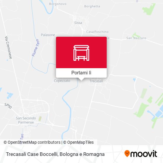 Mappa Trecasali Case Boccelli