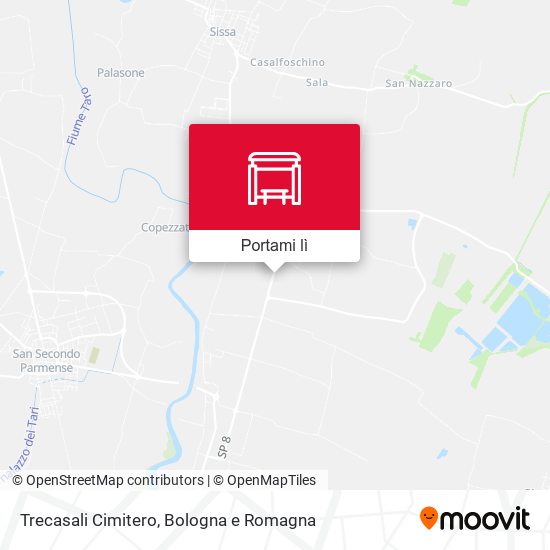 Mappa Trecasali Cimitero