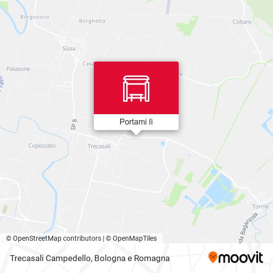 Mappa Trecasali Campedello
