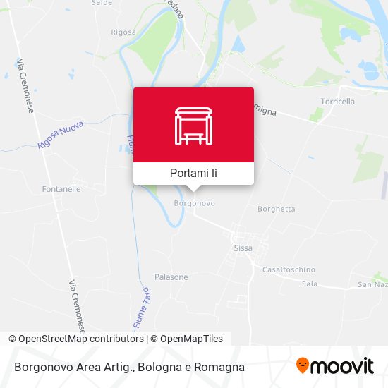 Mappa Borgonovo Area Artig.