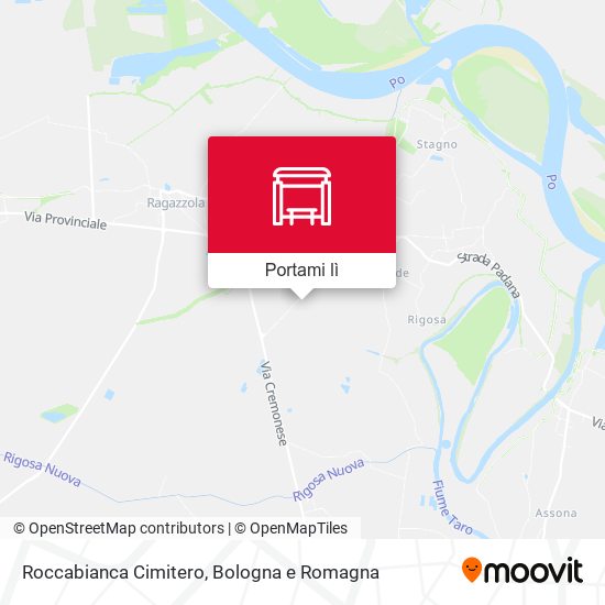 Mappa Roccabianca Cimitero