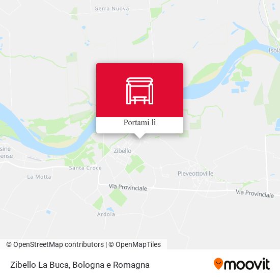 Mappa Zibello La Buca