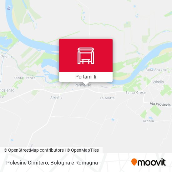 Mappa Polesine Cimitero