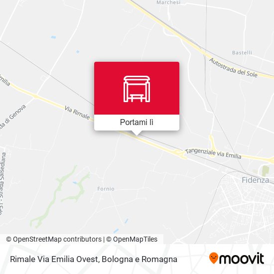 Mappa Rimale Via Emilia Ovest
