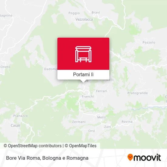 Mappa Bore Via Roma