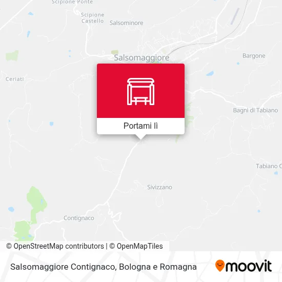 Mappa Salsomaggiore Contignaco