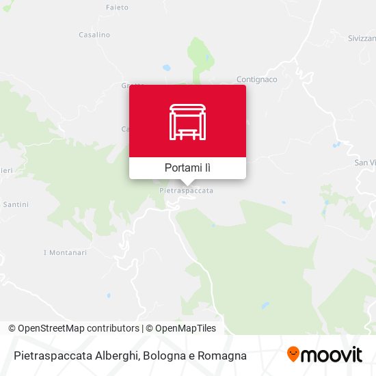 Mappa Pietraspaccata Alberghi