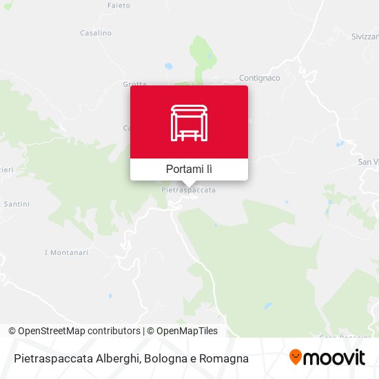 Mappa Pietraspaccata Alberghi