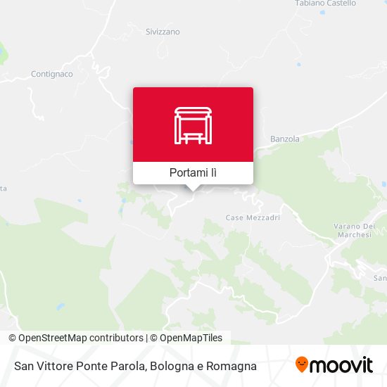 Mappa San Vittore Ponte Parola