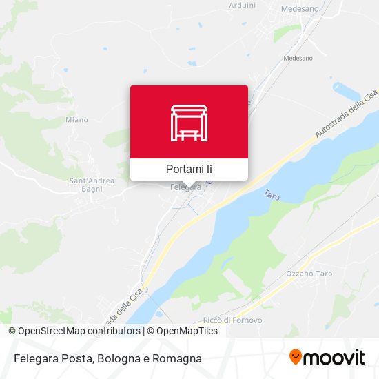 Mappa Felegara Posta