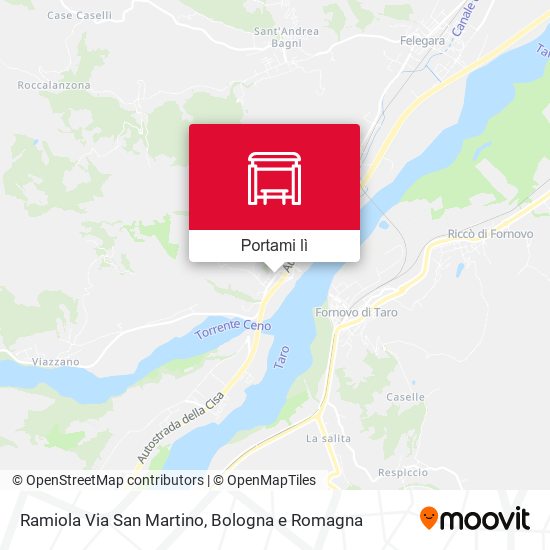 Mappa Ramiola Via San Martino
