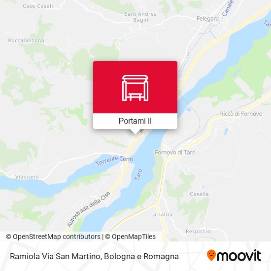 Mappa Ramiola Via San Martino