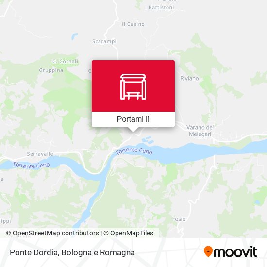 Mappa Ponte Dordia