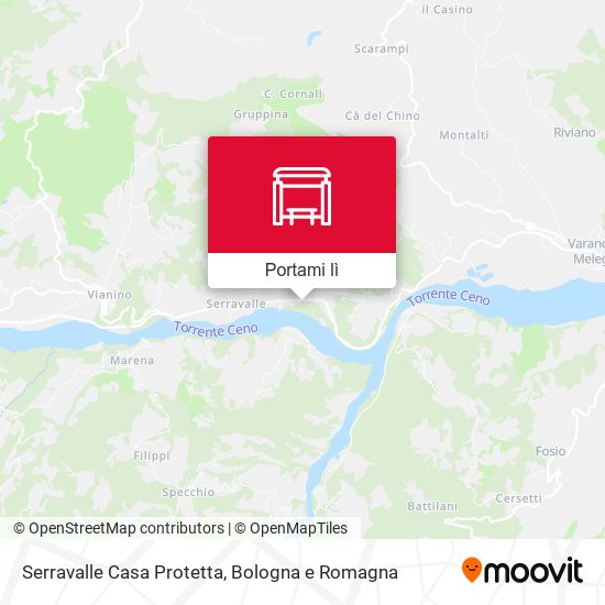 Mappa Serravalle Casa Protetta