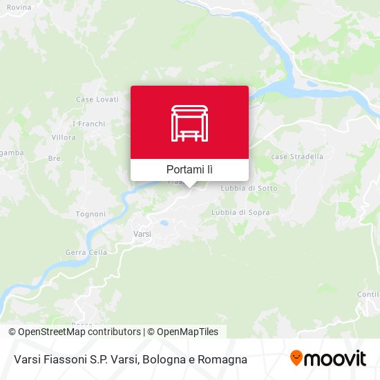 Mappa Varsi Fiassoni S.P. Varsi