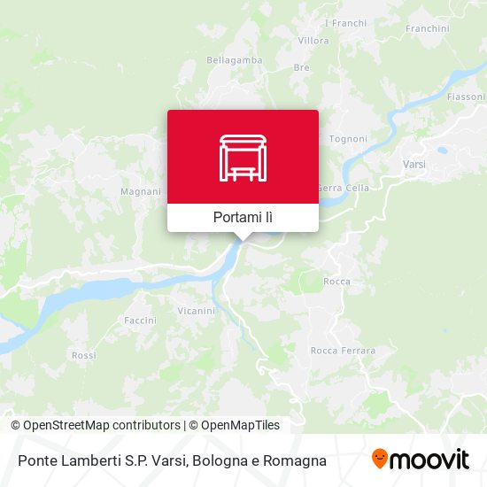Mappa Ponte Lamberti S.P. Varsi