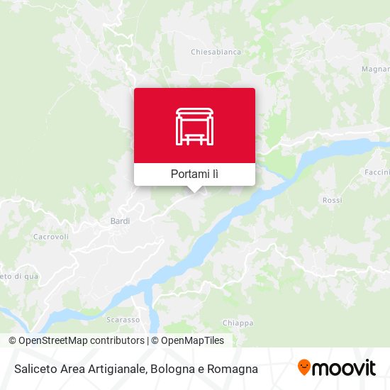 Mappa Saliceto Area Artigianale