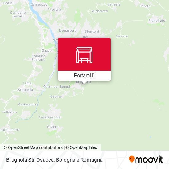 Mappa Brugnola Str Osacca
