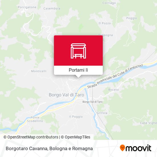 Mappa Borgotaro Cavanna