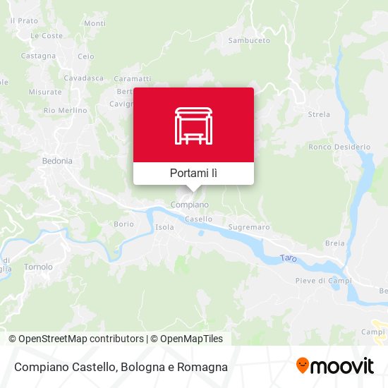 Mappa Compiano Castello