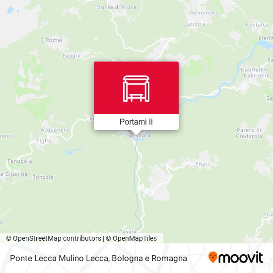 Mappa Ponte Lecca Mulino Lecca