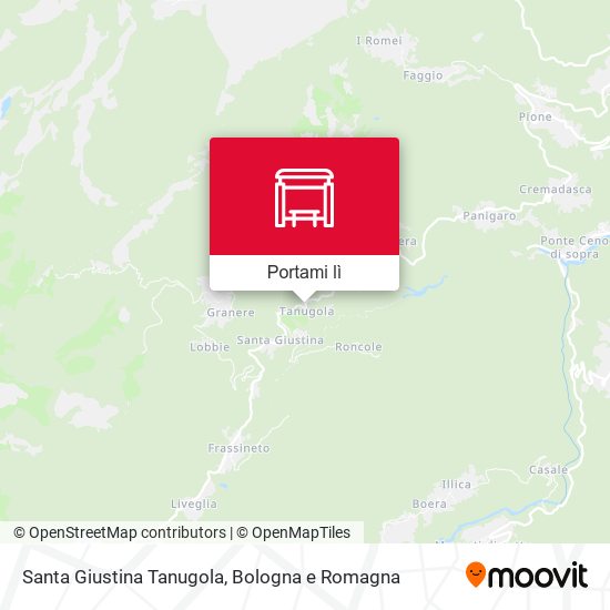 Mappa Santa Giustina Tanugola
