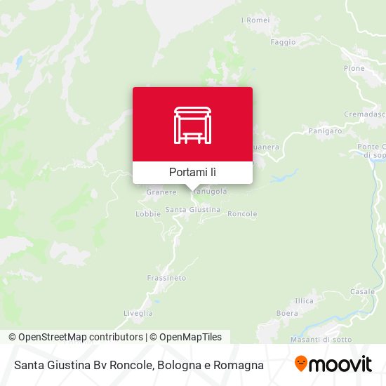 Mappa Santa Giustina Bv Roncole