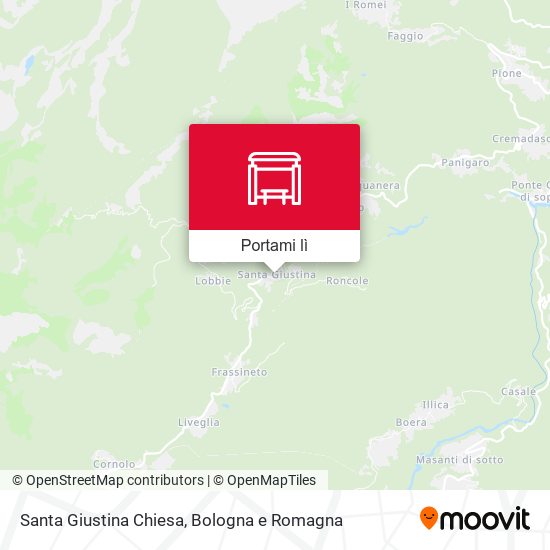 Mappa Santa Giustina Chiesa