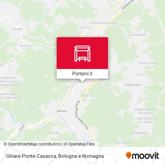 Mappa Ghiare Ponte Casacca