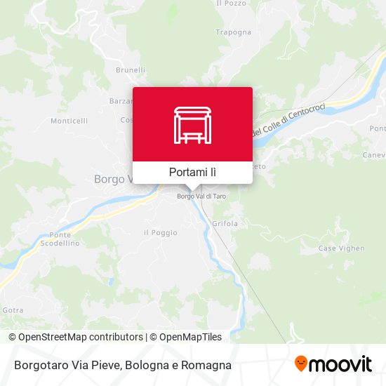 Mappa Borgotaro Via Pieve