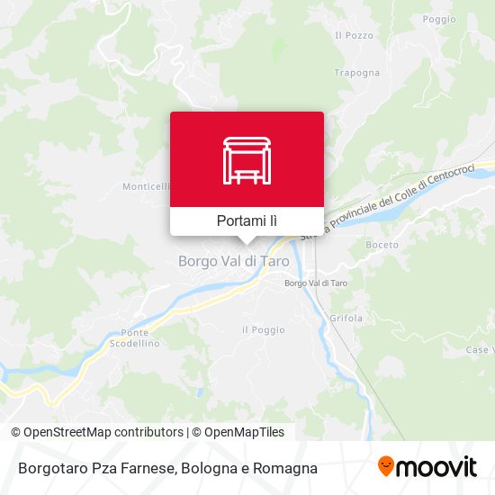 Mappa Borgotaro Pza Farnese