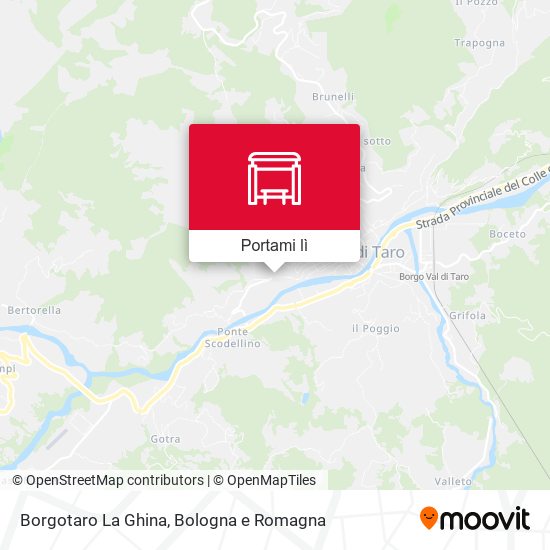 Mappa Borgotaro La Ghina