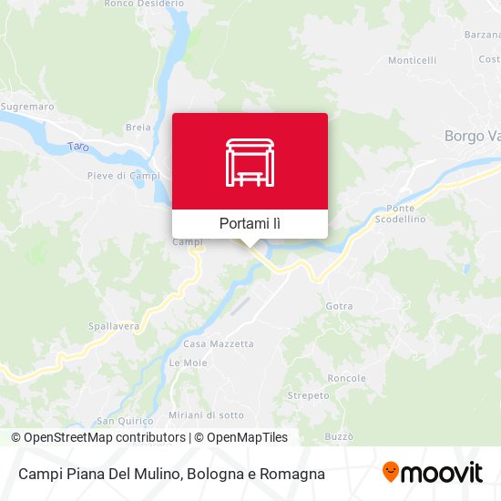 Mappa Campi Piana Del Mulino