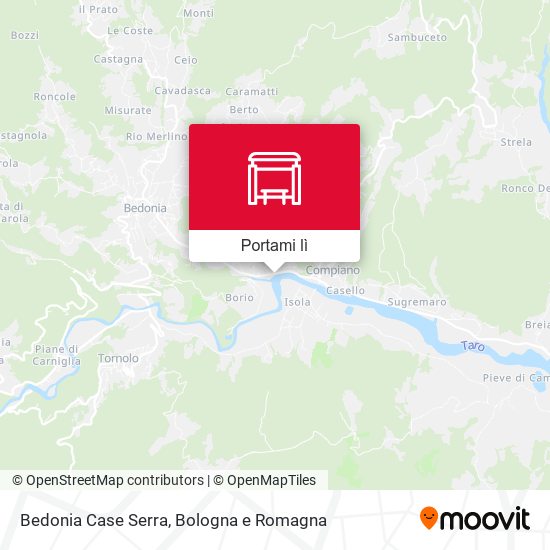 Mappa Bedonia Case Serra