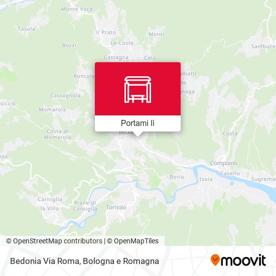 Mappa Bedonia Via Roma