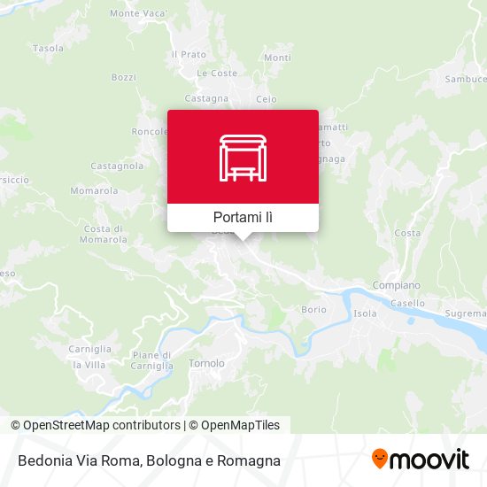 Mappa Bedonia Via Roma