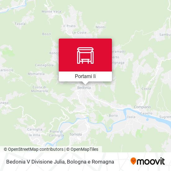 Mappa Bedonia V Divisione Julia