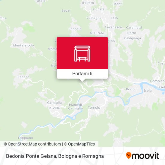 Mappa Bedonia Ponte Gelana
