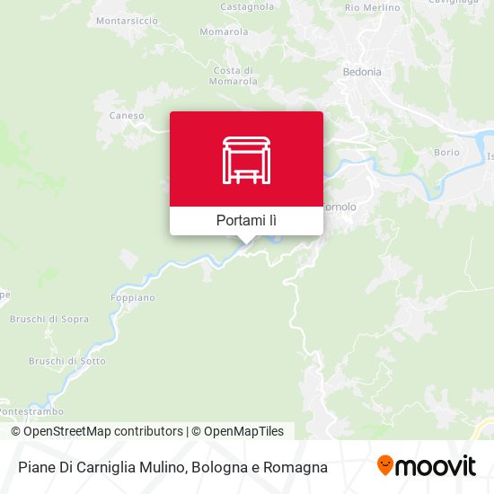 Mappa Piane Di Carniglia Mulino