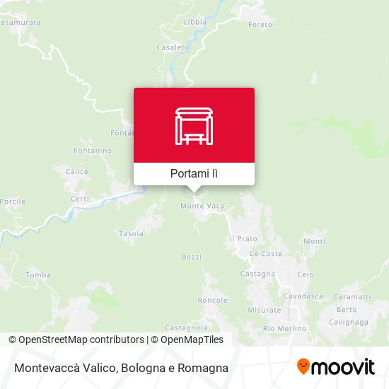 Mappa Montevaccà Valico