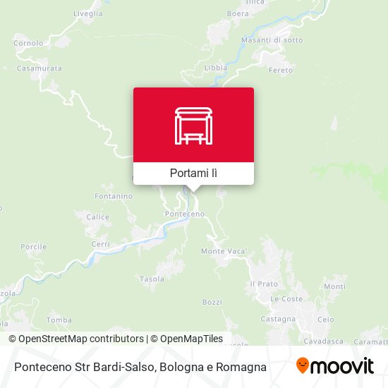 Mappa Ponteceno Str Bardi-Salso