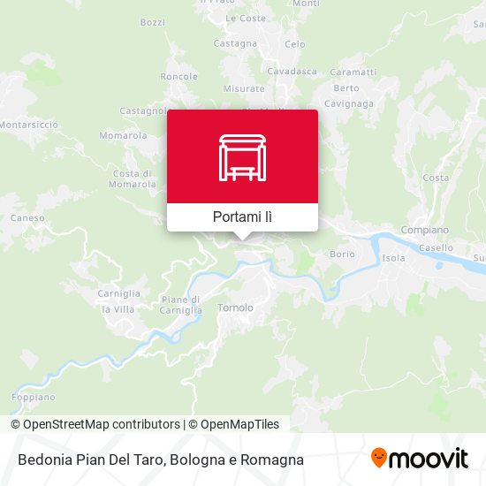 Mappa Bedonia Pian Del Taro