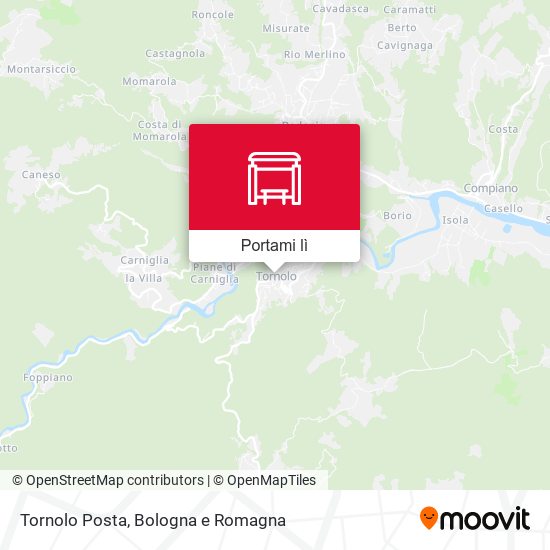 Mappa Tornolo Posta