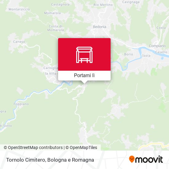 Mappa Tornolo Cimitero