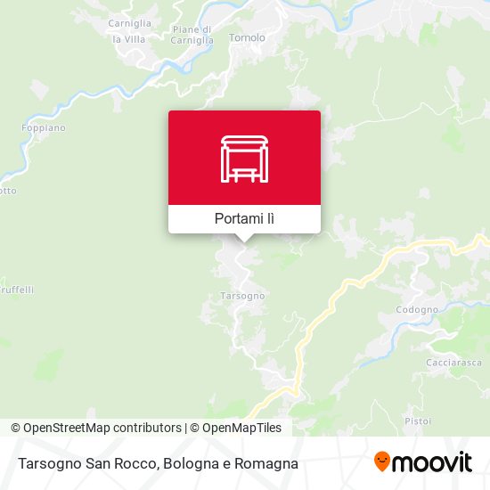 Mappa Tarsogno San Rocco