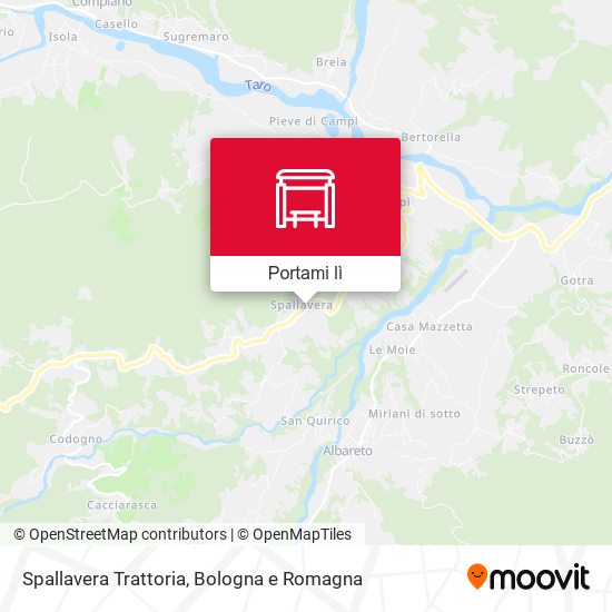 Mappa Spallavera Trattoria