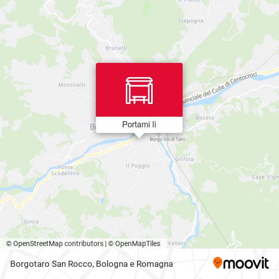 Mappa Borgotaro San Rocco