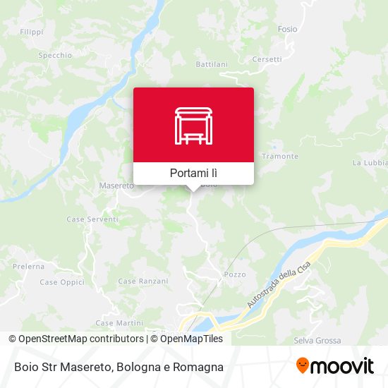 Mappa Boio Str Masereto