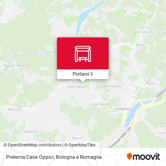 Mappa Prelerna Case Oppici